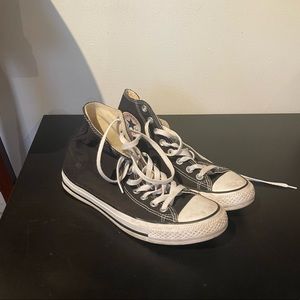 Black High Top Converse (Women’s 9; Men’s 7)